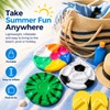 3 Pack Inflatable Beach Balls - Watermelon & Football Designs