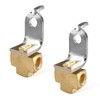 Wevdn 2 PCS 3-Way Brake Line Tee Fitting, Brass Brake