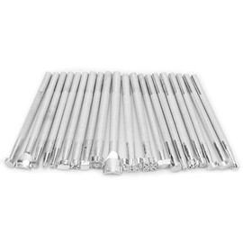 20 unids Herramientas para estampar cuero de Estampillas de Cuero Patrón de Metal Sello Herramientas de Punzonado para Fabricación de Craft Art en Cuero herramientas para cuero