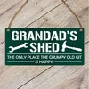 Grandad's Shed - The Grumpy Old Git's Happy Place" -