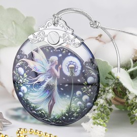 Christmas Ornament, 2024 Ornament, Stained Glass Decor, Fairy Ornaments for Christmas Tree, Christmas Hanging Decor, Christmas Tree Decoration, Holiday Ornament, Unique Gift Idea