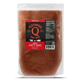 Kosmos Q Dirty Bird HOT BBQ Rub | Savory & Spicy Blend | Great on Chicken, Pork, Steaks & Brisket | Best Barbecue Rub | Meat Seasoning & Spice Dry Rub | 1 Lb Bag