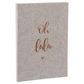 goldbuch Notizbuch Bullet Journal A5, oh lala, 200 Seiten Punktraster (dotted), Mit Lesezeichen, Leinen mit Roséprägung, 64 714