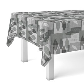 Martina Home Tablecloth Oilcloth Pull Grey 140 Round