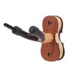 Violin Wall Mount with Bow Hook Wooden Viola Hanger Stand