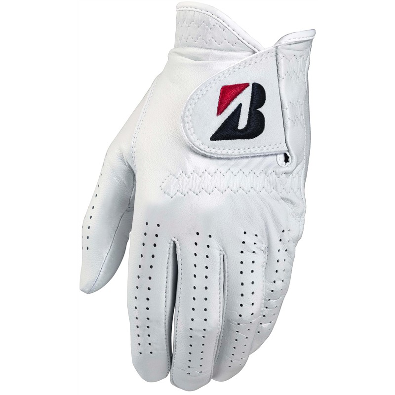 Bridgestone GL2500WH24 Men's Tour Premium Golf Gloves, White, 9.4 inches