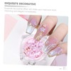 Beavorty Nail Art Beads of Gradient Flower Patches for Manicure