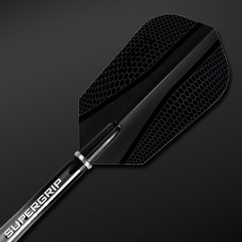 Harrows Retina Dart Flights - 5 Sets (15) - 100 Micron Extra Strong - Slim - Black