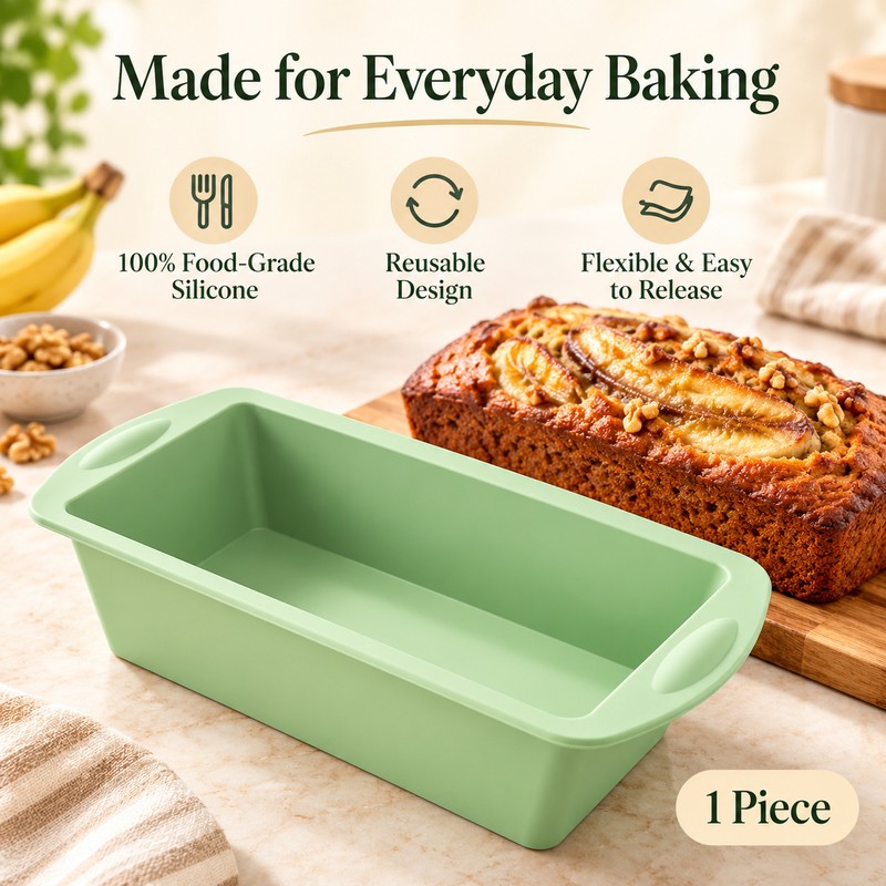 Silicone Baking Molds NonStick Rectangle Cake Pans Mini Loaf Pan