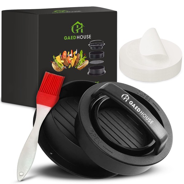 GaedHouse 3-in-1 Burger Press – Amazing Stuffed Burger Maker Set