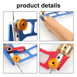 Alloy Steel Manual Wire Saw Aluminum Alloy Frame Fret Saw Woodworking Coping Saws Handheld Pull Saw Hand Tool