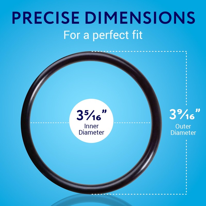 Impresa O-Rings Water Filter Replacement Gaskets - 6 Pack -