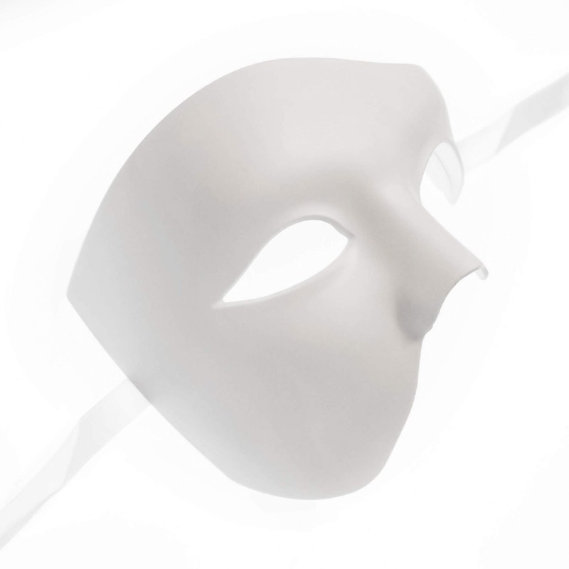 Beyond Masquerade White Masquerade Masks DIY Blank Mask Undecorated Paintable