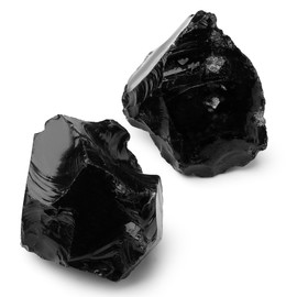 GUJOXILA 2 Pieces Large Crystals Rough Stone Set Natural Stone Real Natural Raw Stones Crystal Premium Water Stones Energy Stones Reiki Decor Esoteric Gifts 4.5-5.5cm