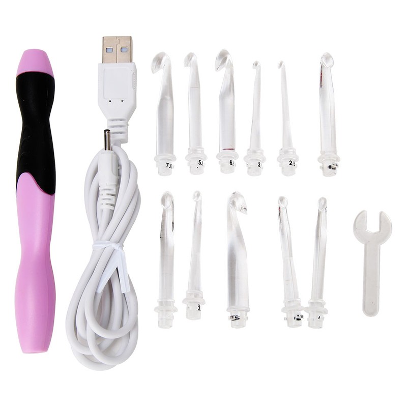 11 in 1 DIY Knitting Crochet Hooks Set Weave Craft