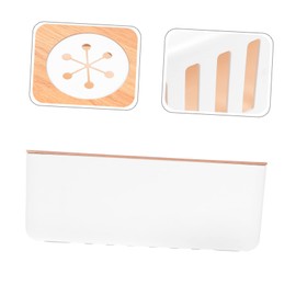 KOMBIUDA 1Pc Round Holed Cable Box Desktop Power Line Organizer for Charging Cables Socket Storage for Home Office Use Protects Wires from Pets Accidents