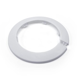 MroMax Fit 3.54" Outer Diameter Flange Water Pipe Cover Decoration White Pipe Cover Radiator PP Plastic 90mm Escutcheon Collar for Wall Pipe Tube Decoration 1Pc