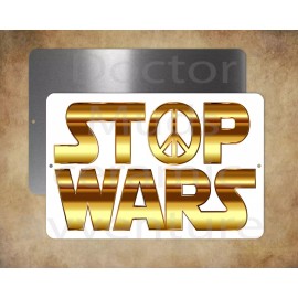 Unbranded STOP WARS 8" x 12" metal sign Made in USA