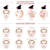 Gua Sha Stone Natural Heart Shape Facial Massage Tool, Rose