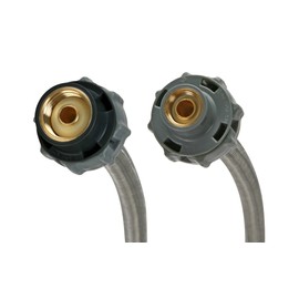 Fluidmaster B1F12CS CLICK SEAL Faucet Connector, Braided Stainless Steel - 3/8-Inch Compression Thread x 1/2-Inch F.I.P. Thread, 12-Inch Length