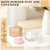 Tioncy 4 Pcs Large Body Powder Puff and Container Extra