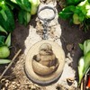 Promotech Hatching Chick Handmade Laser Engraved Single Piece Wooden Keyring,