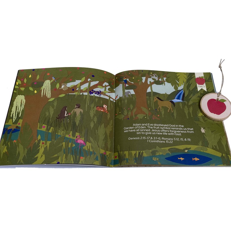 Jesse Tree Ornaments with Advent book gift set