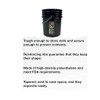 5 Gallon (20L) Plastic Buckets, 3-Pack - Black