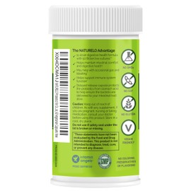 NATURELO NATURELO Probiotics for Digestive Health - 50 Billion CFU, 11 Strains, Daily Use Supplement - Boosts Immune System, Delayed Release, No-Fridge, 60 Vegetarian Capsules (Pack of 2)