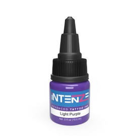 Intenze Light Purple Tattoo Ink 1/2 oz with Excellent Long-Lasting Opacity, Made in USA, Exceptional Skin Coverage, Sterilized and Direct from The Manufacturer