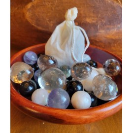 Mystery Bag, Mini Spheres, Marbles, Globe, Crystal Carvings, Mix Materials