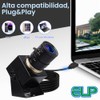 ELP Cámara USB 4K con micrófono Zoom manual Cámara web