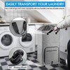 Laundry Hamper with Wheels, Bukere Large Rolling Laundry Basket with