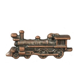 Town Square Miniatures Dollhouse Bronze Boys Toy Train Miniature Locomotive Nursery Shop Accessories