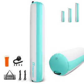 FBSPORT Inflatable Boat Fender Boat Bumper, 10ft Inflatable Boat Bumper for Docking with 600W Electric Pump, PVC Dock Fender for Pontoon Boat, Bass Boat, Inflatable Fender Boat Accessories