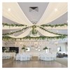 Ivory Wedding Ceiling Drapes 6 Panels 5ftx15ft Long Draping Fabric
