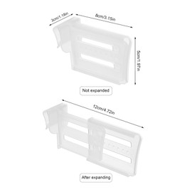WideSmart 24 Pcs Refrigerator Dividers, Kitchen Refrigerator Dividers Freezer Dividers Refrigerator Door Organizer Fridge Side Door Spice Storage Board Refrigerator Partition Food Organizer Divider