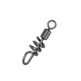 M Snap Swivels, Sarkan, Quick Snap, Stainless Steel, Set of 15 - 50, #0 to #6, Provare (30 Pieces, Black, 2)