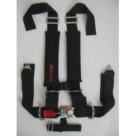 DW POLARIS RZR 800 900 RZR S UTV 5 POINT 3"x3" SEAT BELT/HARNESS -BLACK