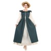 Fiamll Renaissance Dress Women's Medieval Renaissance Fair Dress Long Sleeve