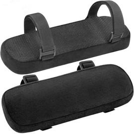 Ruikcoll Chair Armrest with Memory Foam Armrest Pads, Gaming Chair Armrest Pads, for Elbows and Forearms Pressure Relief, Pack of 2