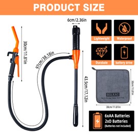 BSLKAC Portable Water & Fuel Transfer Pump Battery Powered - Electric Siphon Pump for Gasoline/Diesel/Water Transfer, Multi-Use Handheld Pump for Outdoor Travel, Lawn Mower