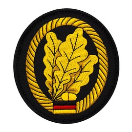 Café Viereck ® German Army Army Beret Badge Patch Embroidered with Velcro – 8.5 cm High (Infantry/Hunter Troop)