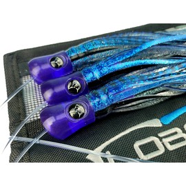 Lobo Lures #200 Mackerel Attack Series Pelagic Magic Daisy Chain Marlin & Tuna Trolling Lure Urethane USA Made (Blue Mack Attack)