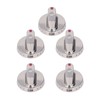 Gas Stove Knob Cover, Stainless Steel, Direct Installation, 5pcs, Compatible
