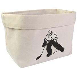 Azeeda Large 'Ice Hockey Player' Canvas Organiser/Storage Bag (OR00009960)