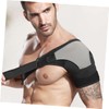 IWOWHERO Men's Shoulder Support Brace Breathable Shoulderpad Adjustable Strap for
