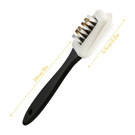 Suede Cleaning Brush - GLADFRESIT - 4-Sided Suede Shoe Brush Suede Leather Brush for Cleaning Shoe Boots Suede Accessories Nubuck Leather