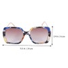 SAFIGLE 2pcs Sunglasses Women Fashionable Pearls Glasses Sun Block Effect