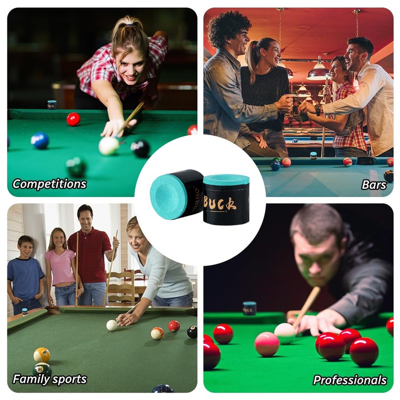 flintronic Billiard Chalk, 6 Pieces Snooker Chalk, Pool Cue Cube,